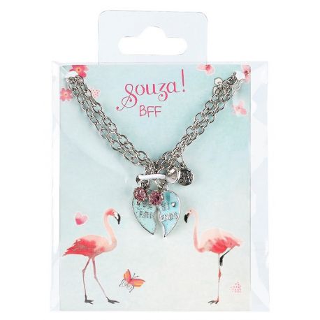 Set van 2 armbandjes BFF hart Set van 2 armbandjes BFF hart