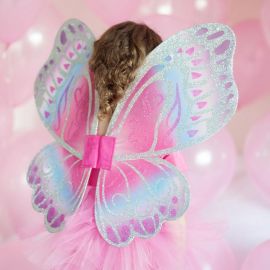Wonderlijke vleugels hot pink - royal blue