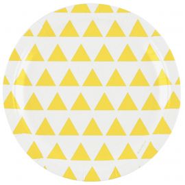 8 papieren borden - lemon triangles