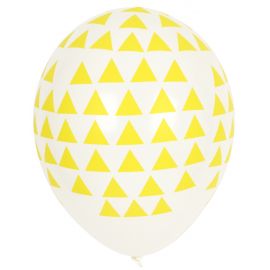 5 ballonnen - yellow triangles