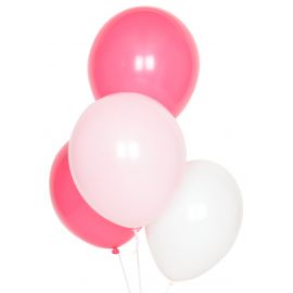10 mix ballonnen - pink