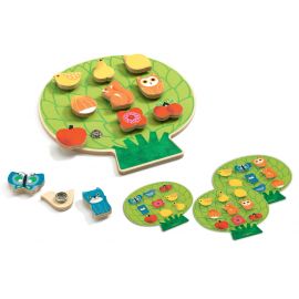 Uniek houten spelletje met drukknoopjes - Clipaclip