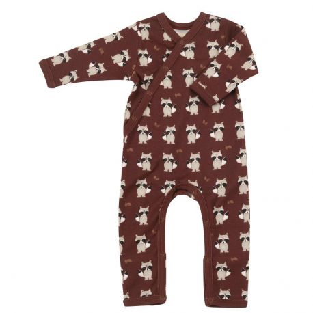 Pyjama met voetjes - Wasbeer spice Pyjama met voetjes - Wasbeer spice