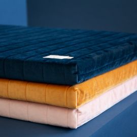Zanzibar fluwelen speelmatras - Night blue