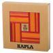 40 gekleurde Kapla plankjes - rood & oranje
