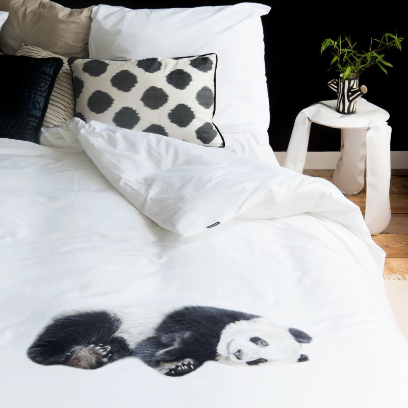 SNURK - persoons dekbedovertrek - Lazy Panda - De Kleine Zebra