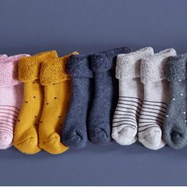 3 paar baby sokken - blauw