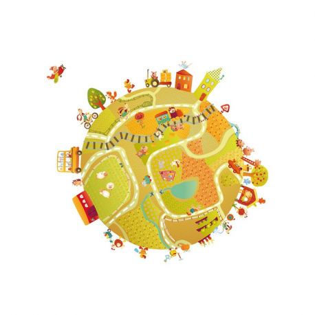 Schattige muurstickers - Jef op de boerderij * Schattige muurstickers - Jef op de boerderij *