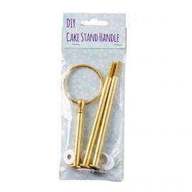 3-delige set voor DIY cake etagère - Goud