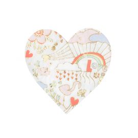 Set van 16 servetten Valentine Doodle - small
