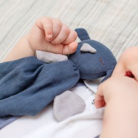 Knuffeltje Hugo tetra - marineblauw