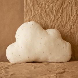 Cloud kussen - honey sweet dots natural