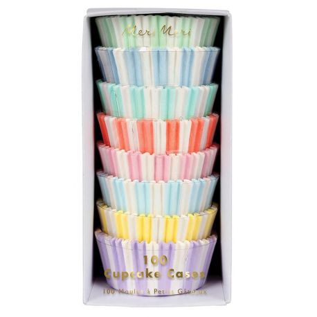 Cupcake papieren vormpjes - pastel - Meri Meri - De Kleine Zebra Cupcake papieren vormpjes - pastel - Meri Meri - De Kleine Zebra