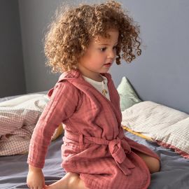 Kleding Unisex kinderkleding Pyjamas & Badjassen Jurken Katoenen badjas voor kinderen // dusty pink 