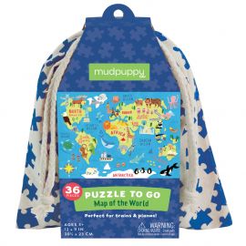 Puzzel To Go - Wereldkaart