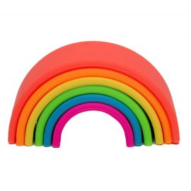 Siliconen speelset 6 Rainbow - neon