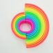 Geweldige siliconen speelset 12 Rainbow - neon
