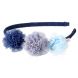 Diadeem met blauwe bloemen - Denu