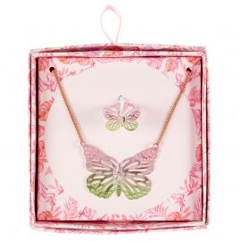 Geschenkset ketting & ring - Butterfly