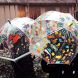 Geweldige transparante paraplu - Bloemen & vogels