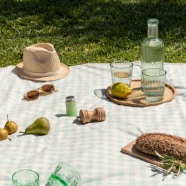 Heerlijk Sunshine waterproof picknickdeken - Opaline vichy
