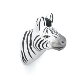 Handgemaakte dierenkapstokje - Zebra
