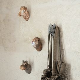 Handgemaakte dierenkapstokje - Nijlpaard