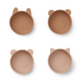 Set van 4 Siliconen bowls Iggy - Tuscany rose mix