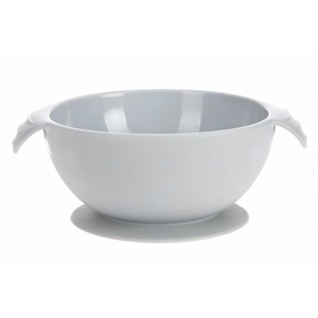 Siliconen bowl met zuignap - grijs