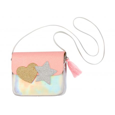 Tas Noelle - zilver en roze Tas Noelle - zilver en roze