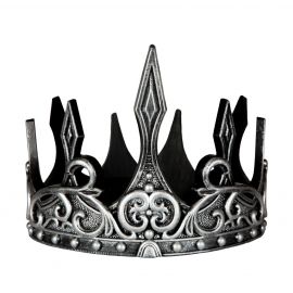 Middeleeuwse kroon - zilver & zwart