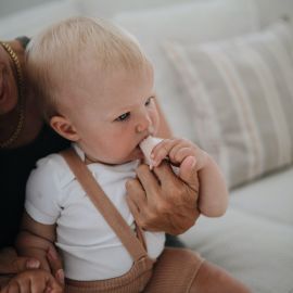 Baby tandenborsteltjes - Shifting sand+Blush