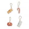 Set van 4 kersthangers - Candy