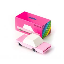 Houten speelgoedauto - Candycar - Pink