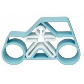 Siliconen speelset 1 Car + 1 Kid - Blue - Pastel