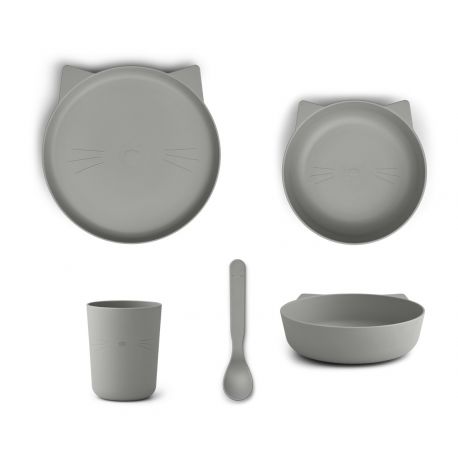 Paul kinderservies - Cat dove blue Paul kinderservies - Cat dove blue