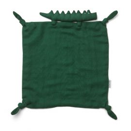 Agnete knuffeldoekje - Crocodile garden green