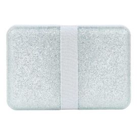 Lunch box Glitter - zilver