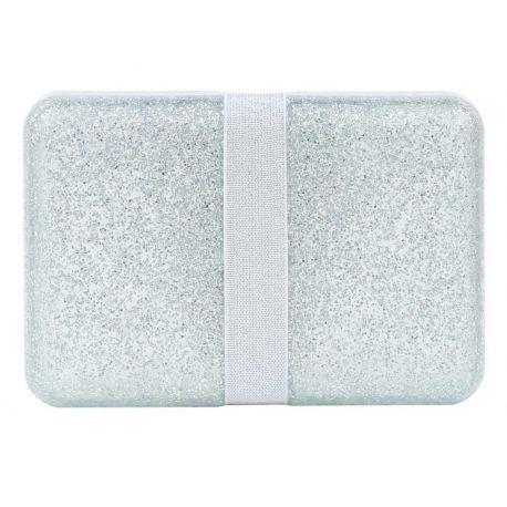 Lunch box Glitter - zilver