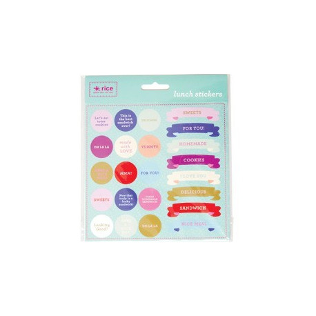 set de stickers pour le déjeuner set de stickers pour le déjeuner