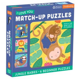 Match-Up puzzel - Jungle Babies
