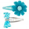Setje haarclips Xana - Blauw & zilver