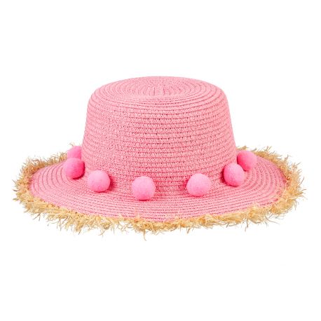 Hoed Fiene - roze pompoms Hoed Fiene - roze pompoms