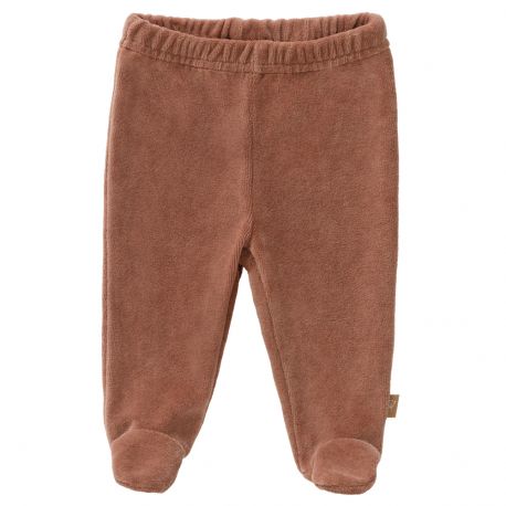 Broekje velours met voet - Tawny brown Broekje velours met voet - Tawny brown