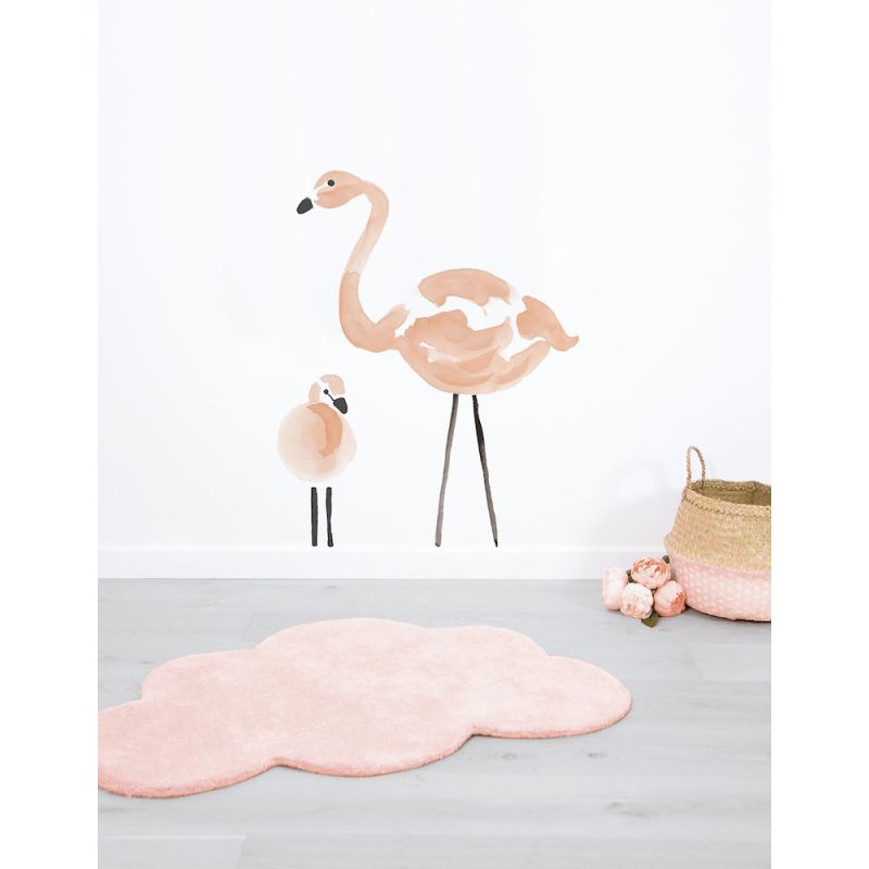 leg uit Ezel Horen van Lilipinso - Stijlvolle muursticker - Flamingo - De Kleine Zebra