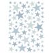 Stickerblad A3 - Stars - Dusty ice blue
