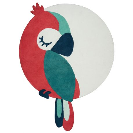 Katoenen tapijt - Green parrot - Tropica