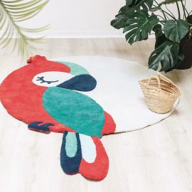 Katoenen tapijt - Green parrot - Tropica