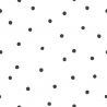Monochroom behangpapier Minima - Playful dots - White
