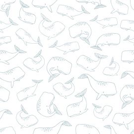 Behangpapier - Motief walvissen